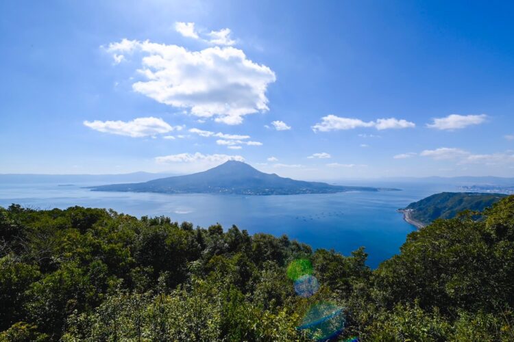 寺山公園から見た桜島